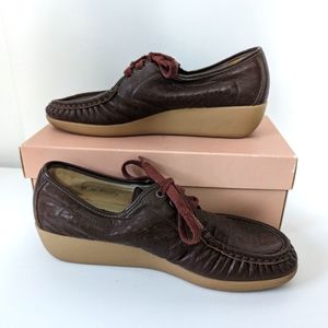 Vintage SAS Shoes Hand Sewn Brown Size 10.5 S